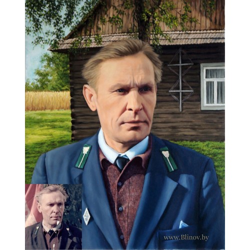 Мужской портрет по старой фотографии